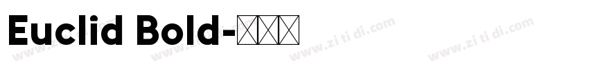 Euclid Bold字体转换
